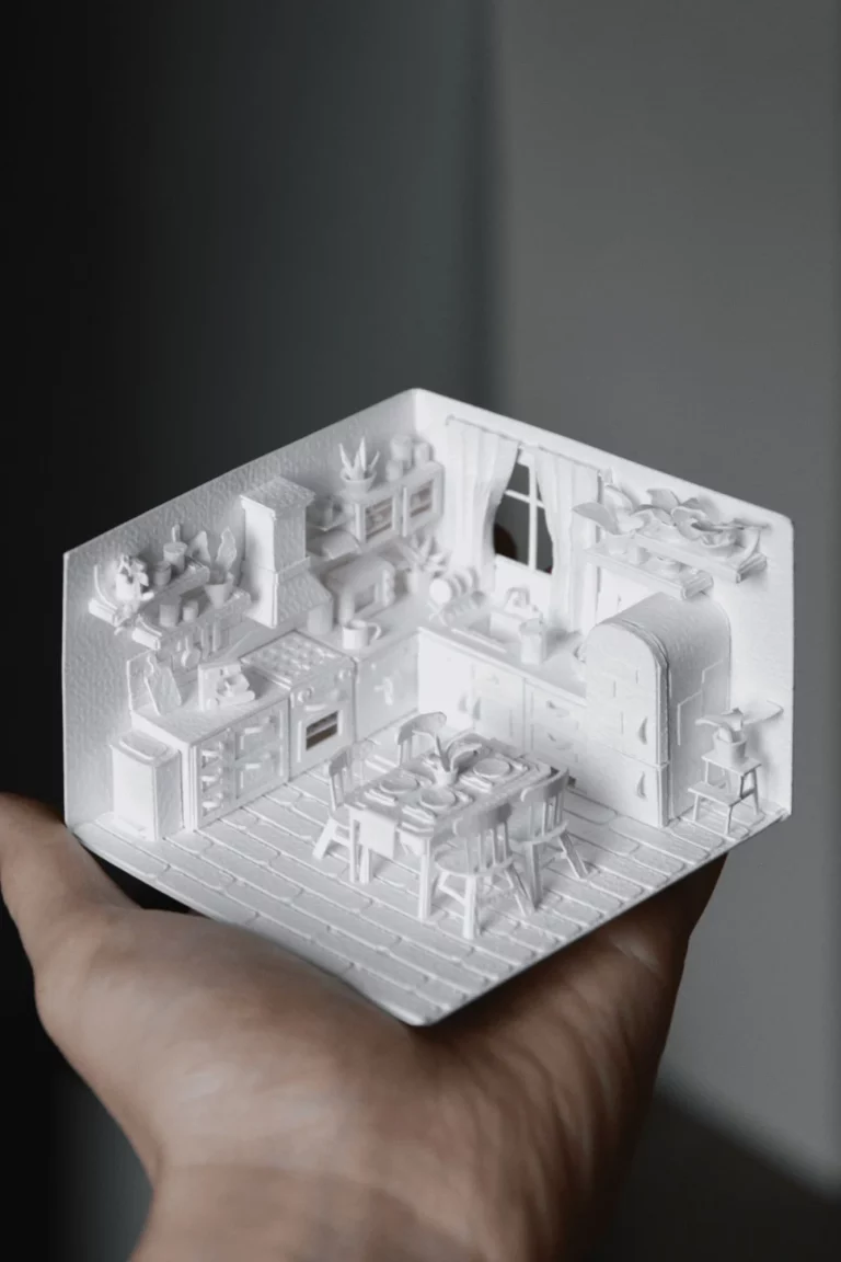 Galéa - Cuisine maquette en papier