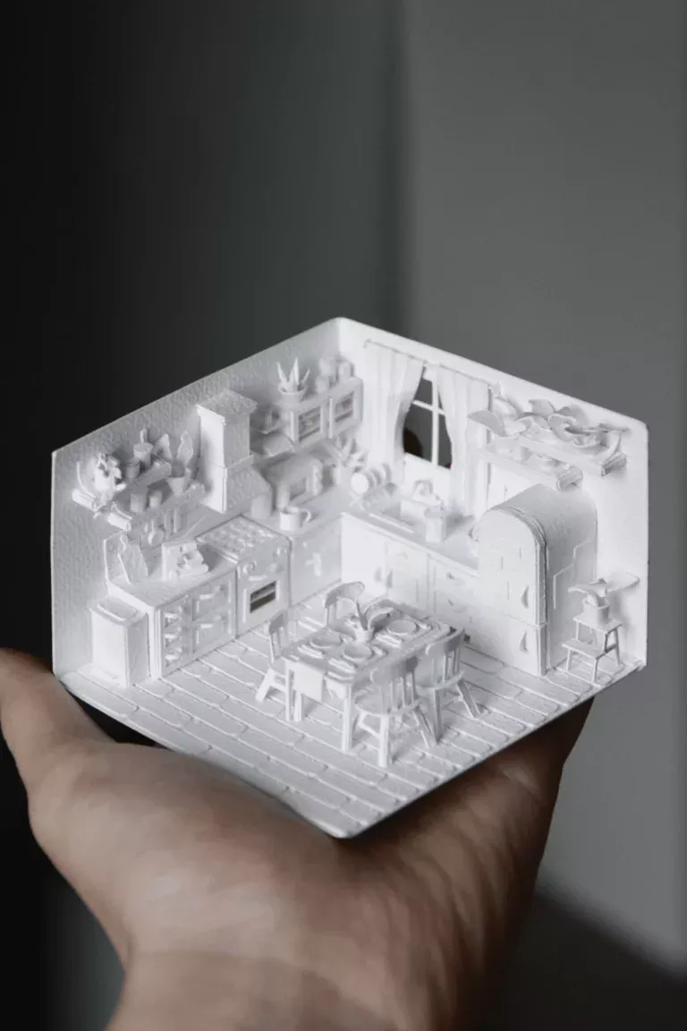Galéa - Cuisine maquette en papier
