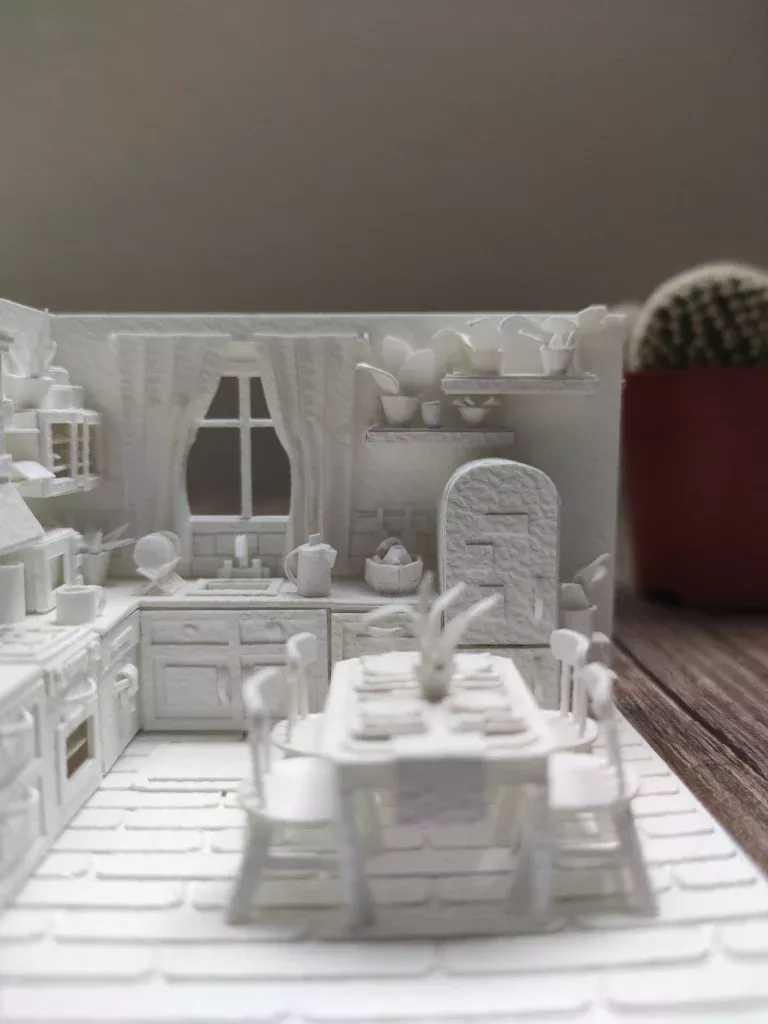 Galéa - Cuisine maquette en papier