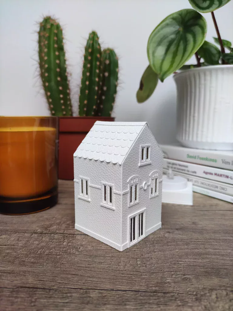 Talia - Photophore d'une maison en papier